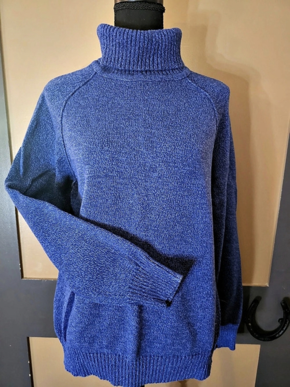 Karen Scott Royal Blue Marled Turtleneck Sweater ✨️ New